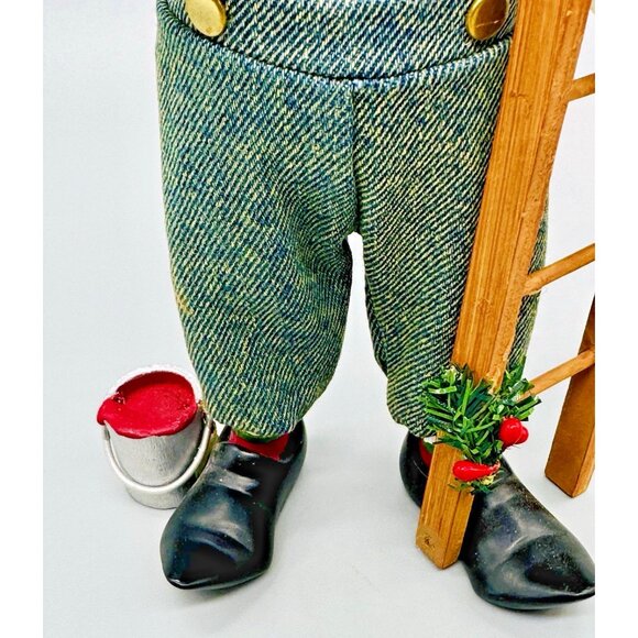 Karen Didion Originals Christmas Elf Painter Ladder 9 inch Figure - Picture 3 of 8
